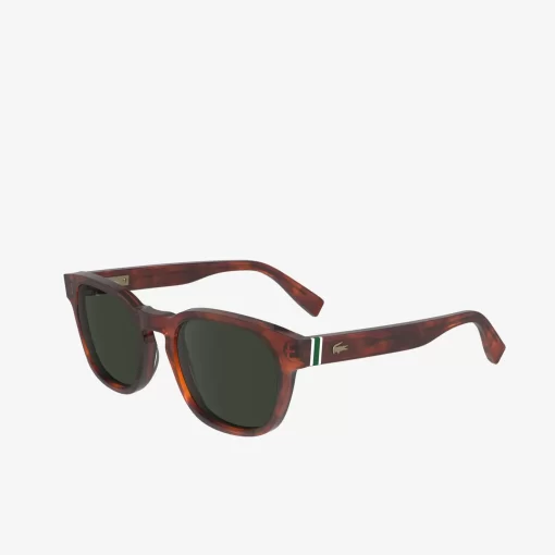 Lacoste Sonnenbrillen>Sonnenbrille Ribbon Mit Ovalem Acetatrahmen Tortoise 218