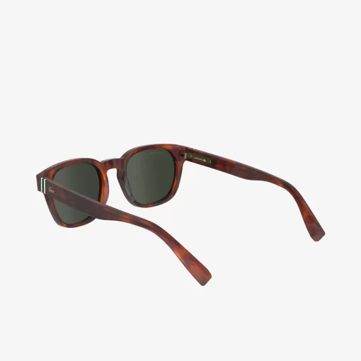 Lacoste Sonnenbrillen>Sonnenbrille Ribbon Mit Ovalem Acetatrahmen Tortoise 218