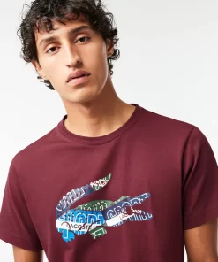 Lacoste Sportbekleidung>Sport T-Shirt Aus Baumwolljersey Burgunder Yup