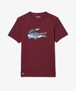 Lacoste Sportbekleidung>Sport T-Shirt Aus Baumwolljersey Burgunder Yup