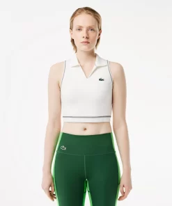 Lacoste Fitnessstudio & Training>Sport-Bh Im Polo-Style Aus Recycelten Fasern Weis 70V