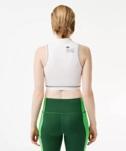 Lacoste Fitnessstudio & Training>Sport-Bh Im Polo-Style Aus Recycelten Fasern Weis 70V