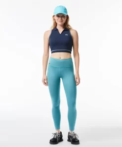 Lacoste Fitnessstudio & Training>Sport-Bh Im Polo-Style Aus Recycelten Fasern Blau Kxe