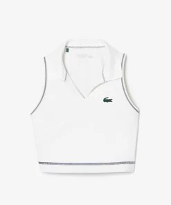 Lacoste Fitnessstudio & Training>Sport-Bh Im Polo-Style Aus Recycelten Fasern Weis 70V