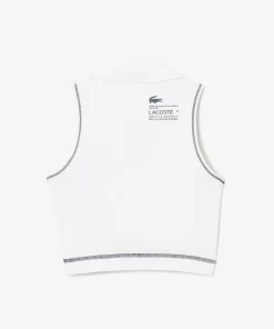 Lacoste Fitnessstudio & Training>Sport-Bh Im Polo-Style Aus Recycelten Fasern Weis 70V