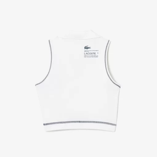 Lacoste Fitnessstudio & Training>Sport-Bh Im Polo-Style Aus Recycelten Fasern Weis 70V