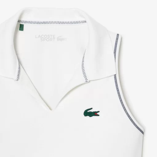 Lacoste Fitnessstudio & Training>Sport-Bh Im Polo-Style Aus Recycelten Fasern Weis 70V