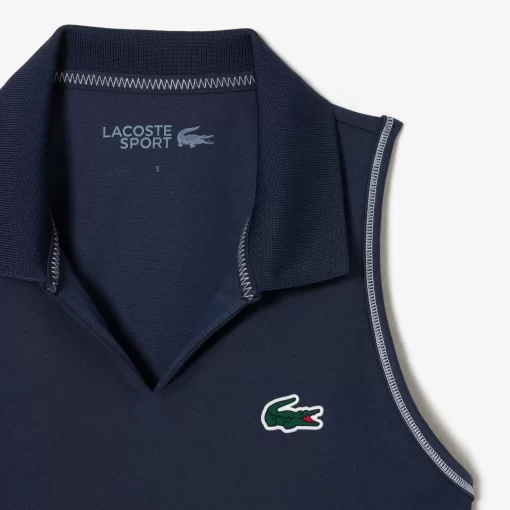 Lacoste Fitnessstudio & Training>Sport-Bh Im Polo-Style Aus Recycelten Fasern Blau Kxe