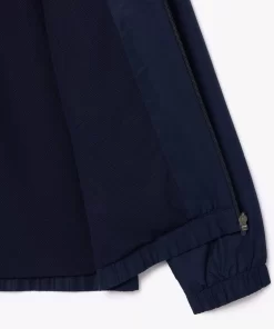 Lacoste Fitnessstudio & Training>Sportjacke Mit Kapuze Aus Recycelten Fasern Navy Blau 5Fs