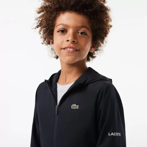 Lacoste Jungenkleidung>Sport-Jacke Mit Kapuze Und Logo-Detail Navy Blau Hde