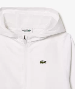 Lacoste Jungenkleidung>Sport-Jacke Mit Kapuze Und Logo-Detail Weis 001