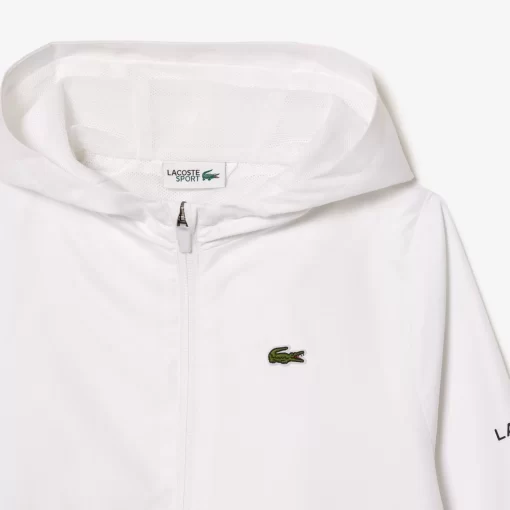 Lacoste Jungenkleidung>Sport-Jacke Mit Kapuze Und Logo-Detail Weis 001