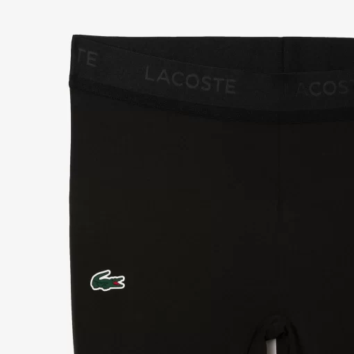 Lacoste Fitnessstudio & Training>Sport-Leggings Aus Recycelten Fasern Schwarz 031