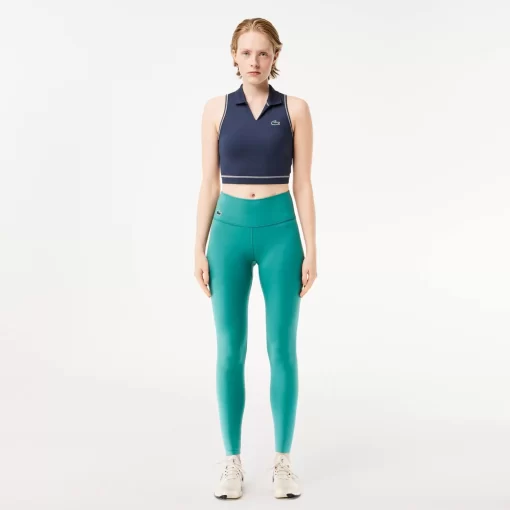 Lacoste Fitnessstudio & Training>Sport-Leggings Mit Mini-Tasche Blau Si0