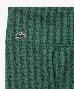 Lacoste Fitnessstudio & Training>Sport-Leggings Mit Monogramm-Aufdruck Grun Qij