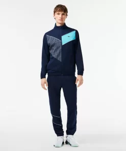 Lacoste Tennis>Sportsuit Tennis-Trainingsanzug Auf Stretch-Gewebe Navy Blau / Blau / Weis Rig