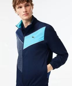 Lacoste Tennis>Sportsuit Tennis-Trainingsanzug Auf Stretch-Gewebe Navy Blau / Blau / Weis Rig