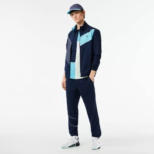 Lacoste Tennis>Sportsuit Tennis-Trainingsanzug Auf Stretch-Gewebe Navy Blau / Blau / Weis Rig