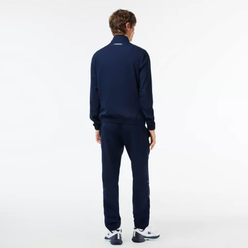 Lacoste Tennis>Sportsuit Tennis-Trainingsanzug Auf Stretch-Gewebe Navy Blau / Blau / Weis Rig