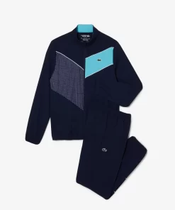 Lacoste Tennis>Sportsuit Tennis-Trainingsanzug Auf Stretch-Gewebe Navy Blau / Blau / Weis Rig