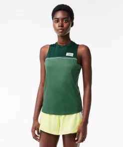 Lacoste Fitnessstudio & Training>Sport-T-Shirt Aus Stretch-Baumwolle Dunkelgrun / Grun Piv