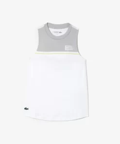 Lacoste Fitnessstudio & Training>Sport-T-Shirt Aus Stretch-Baumwolle Weis / Grau Ja0