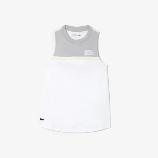 Lacoste Fitnessstudio & Training>Sport-T-Shirt Aus Stretch-Baumwolle Weis / Grau Ja0