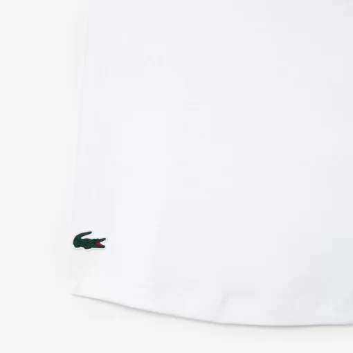 Lacoste Fitnessstudio & Training>Sport-T-Shirt Aus Stretch-Baumwolle Weis / Grau Ja0