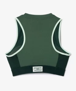 Lacoste Fitnessstudio & Training>Stretch Sport-Bh Dunkelgrun / Grun Piv