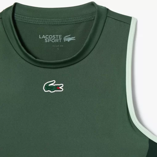 Lacoste Fitnessstudio & Training>Stretch Sport-Bh Dunkelgrun / Grun Piv