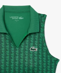 Lacoste Fitnessstudio & Training>Stretch Sport-Bh Mit Monogramm-Aufdruck Grun Qij