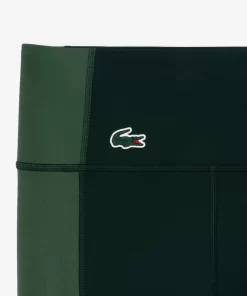 Lacoste Fitnessstudio & Training>Stretch-Sport-Leggings Mit Taschen Grun / Dunkelgrun Kei