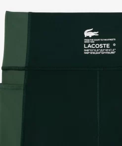 Lacoste Fitnessstudio & Training>Stretch-Sport-Leggings Mit Taschen Grun / Dunkelgrun Kei