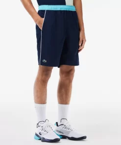 Lacoste Tennis>Stretch-Tennis-Shorts Aus Recyceltem Gewebe Navy Blau / Blau Ri4