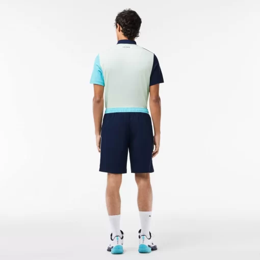 Lacoste Tennis>Stretch-Tennis-Shorts Aus Recyceltem Gewebe Navy Blau / Blau Ri4