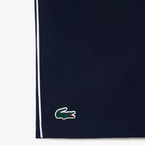 Lacoste Tennis>Stretch-Tennis-Shorts Aus Recyceltem Gewebe Navy Blau / Blau Ri4