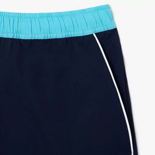 Lacoste Tennis>Stretch-Tennis-Shorts Aus Recyceltem Gewebe Navy Blau / Blau Ri4