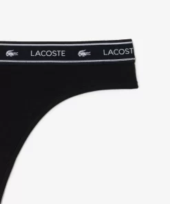 Lacoste Unterwäsche & Loungewear>String Mit Logo Schwarz 031