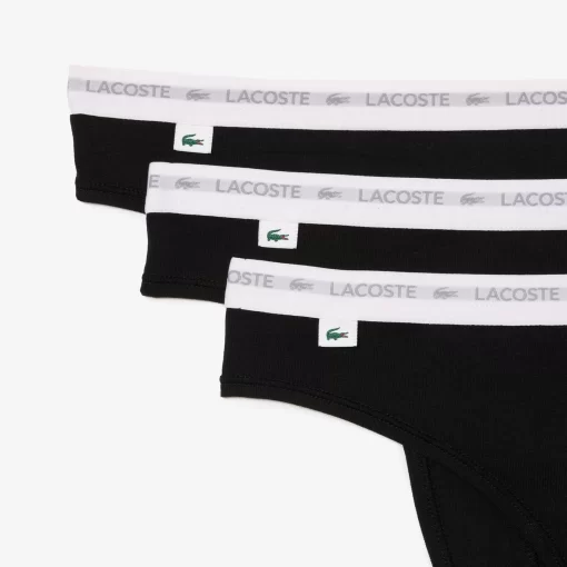 Lacoste Unterwäsche & Loungewear>Strings Im 3Er-Pack Schwarz 031