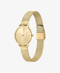 Lacoste Uhren>Suzanne Zweizeigeruhr Aus Gelbgoldfarbenem Ip-Mesh Gold 000