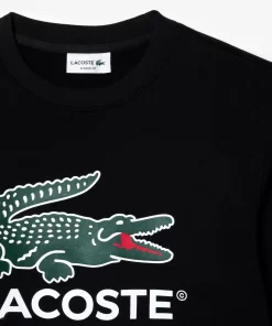 Lacoste Sweatshirts>Sweatshirt Aus Baumwollfleece Schwarz 031