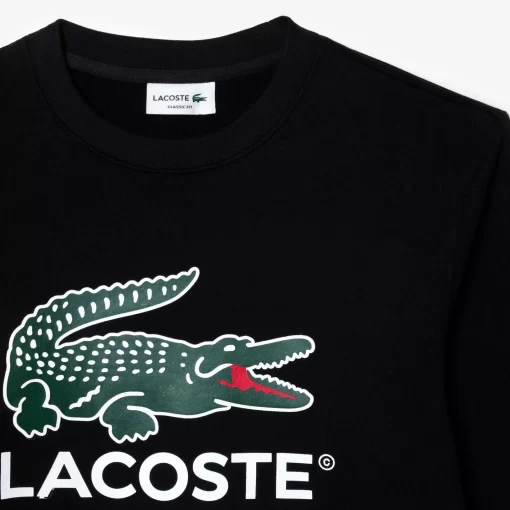 Lacoste Sweatshirts>Sweatshirt Aus Baumwollfleece Schwarz 031