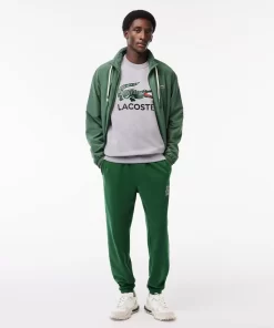 Lacoste Sweatshirts>Sweatshirt Aus Baumwollfleece Heidekraut Grau Cca