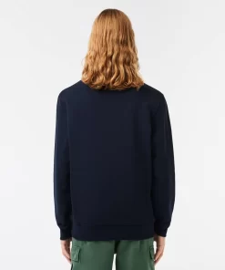 Lacoste Sweatshirts>Sweatshirt Aus Baumwollfleece Navy Blau 166