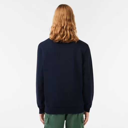 Lacoste Sweatshirts>Sweatshirt Aus Baumwollfleece Navy Blau 166