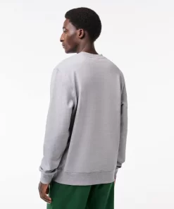 Lacoste Sweatshirts>Sweatshirt Aus Baumwollfleece Heidekraut Grau Cca