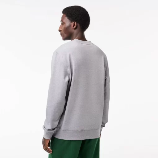 Lacoste Sweatshirts>Sweatshirt Aus Baumwollfleece Heidekraut Grau Cca