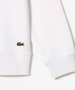 Lacoste Sweatshirts>Sweatshirt Aus Baumwollfleece Weis 001