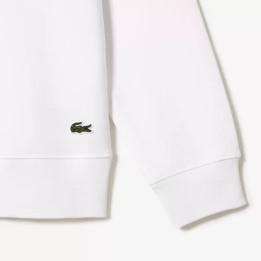 Lacoste Sweatshirts>Sweatshirt Aus Baumwollfleece Weis 001