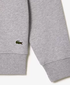 Lacoste Sweatshirts>Sweatshirt Aus Baumwollfleece Heidekraut Grau Cca